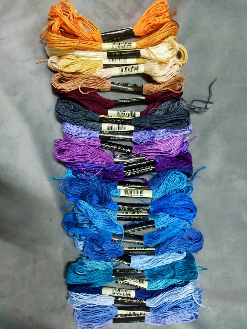 Embroidery thread cross stitch, Hobbies & Toys, Stationery & Craft