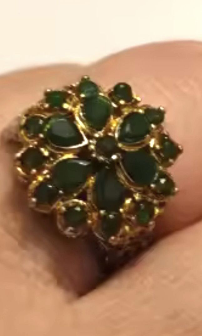 Emerald Ring Size 6 costume jewellery Women s Fashion Jewelry