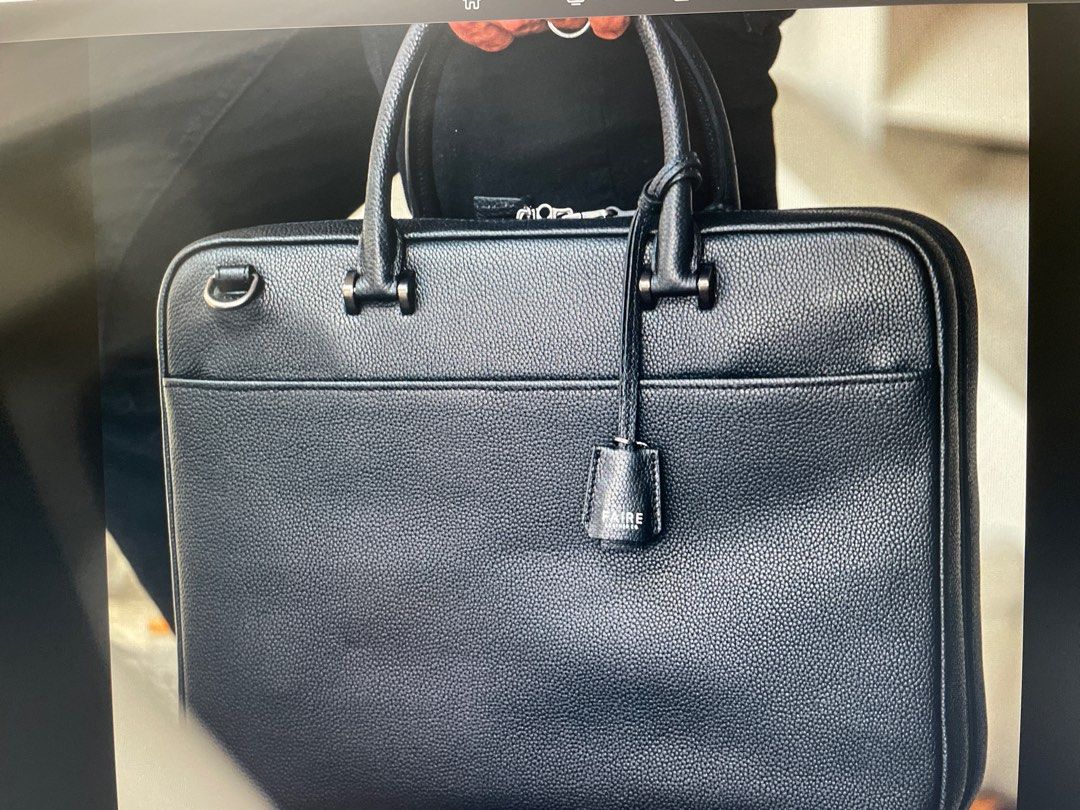 Faire Leather Neo Soft Briefcase, Men's Fashion, Bags, Briefcases on