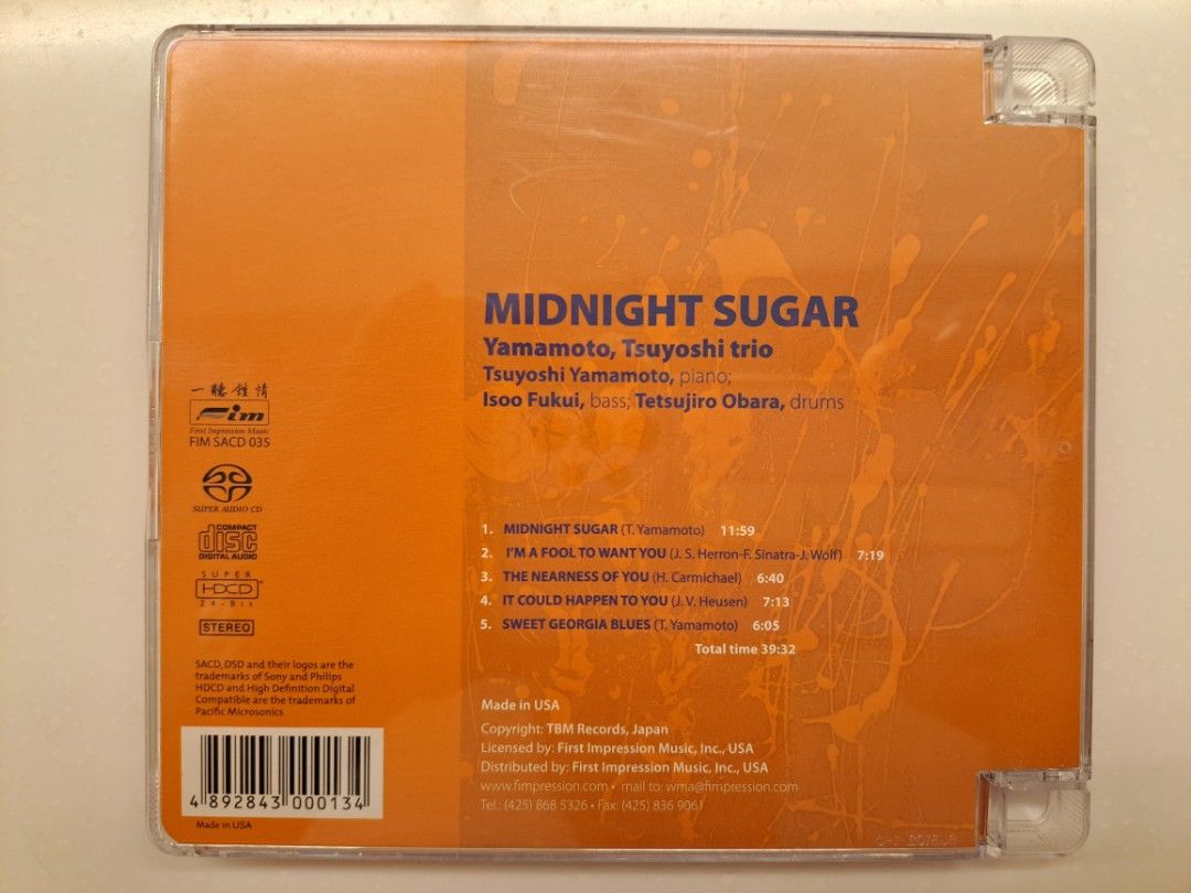 First Impression Music, Three Blind Mice, FIM SACD 035 - Midnight Sugar ...