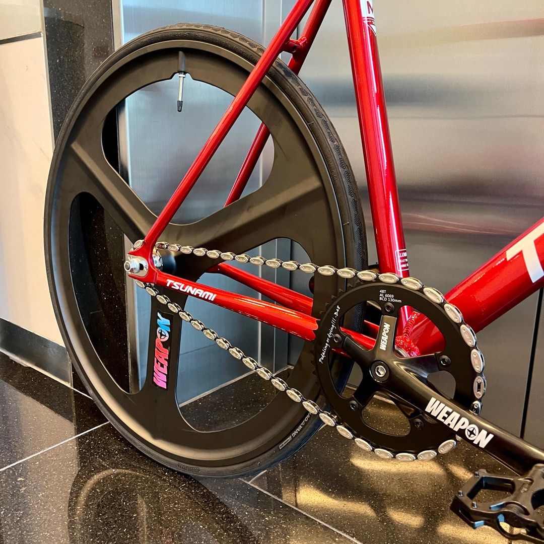Fixie gear bike tsunami fixie bike frame set 330 complete bike 659 brand new bike single speed bike alloy trispoke bike tricks play design bike