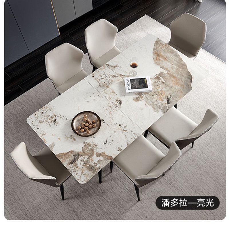 Flower Marbling Extendable Table Beautiful Dining Table One Table Free ...