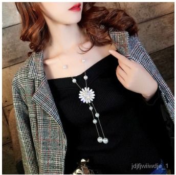 Sweater necklace store