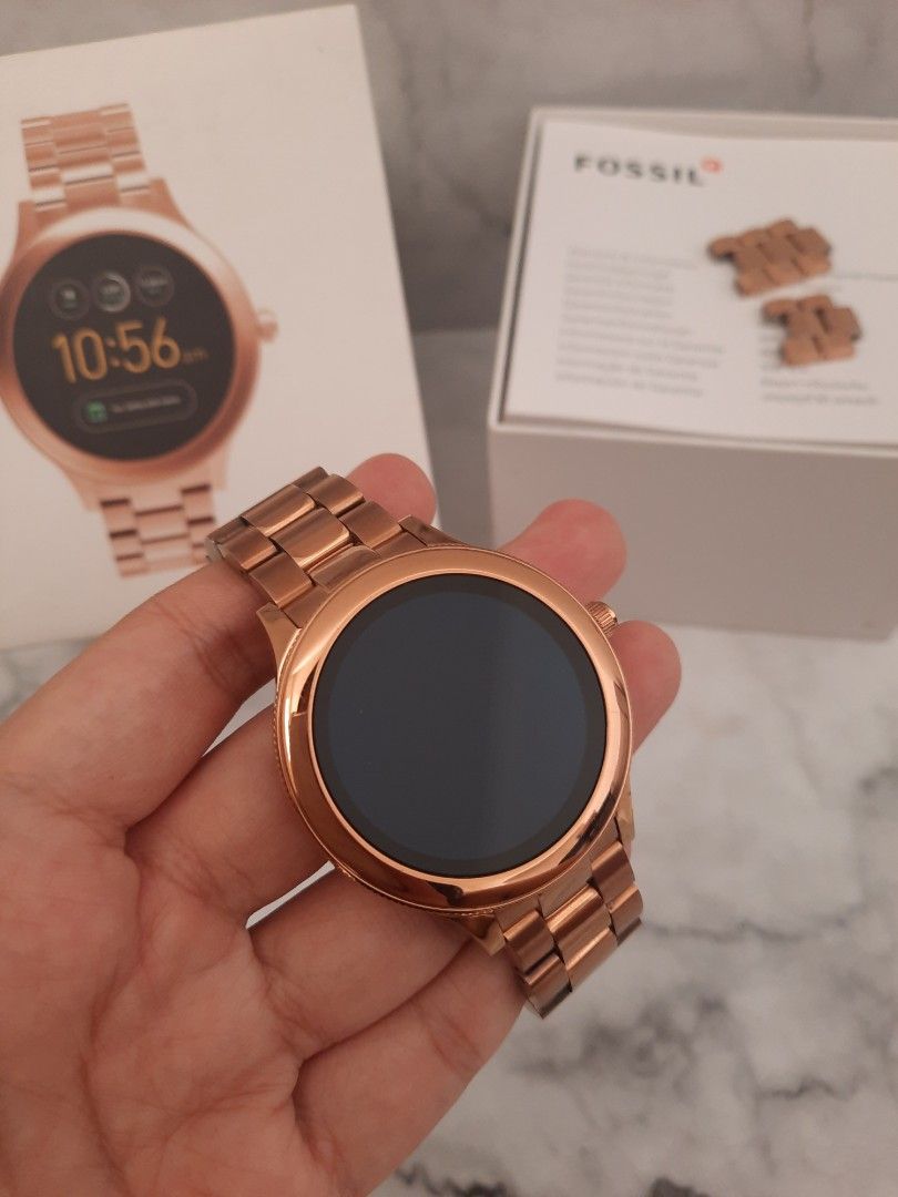 Fossil Q Venture FTW6000 Gen 3 Smartwatch Rosegold Fesyen