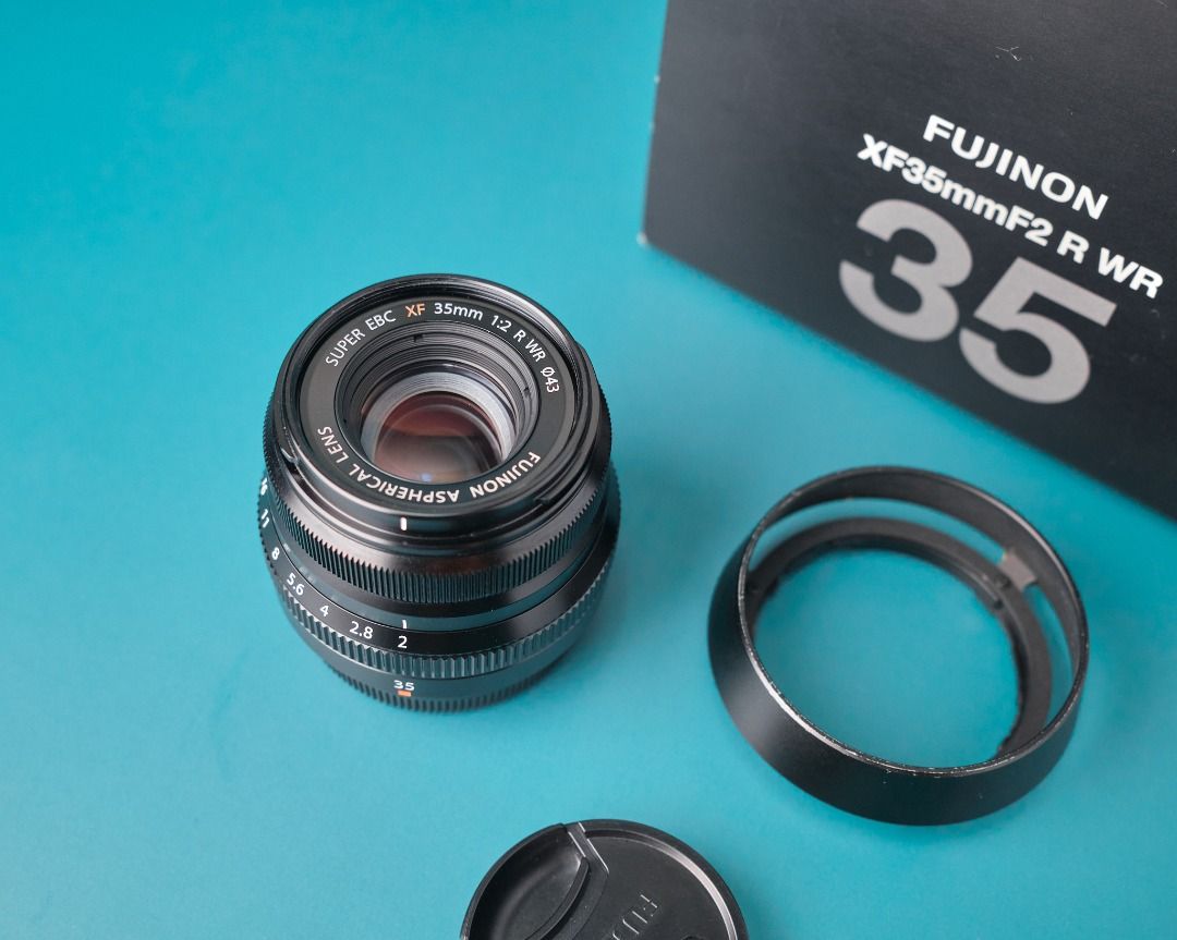 Fujinon 35mm F2 WR fujifilm lens (mint condition), Photography, Lens & Kits on Carousell