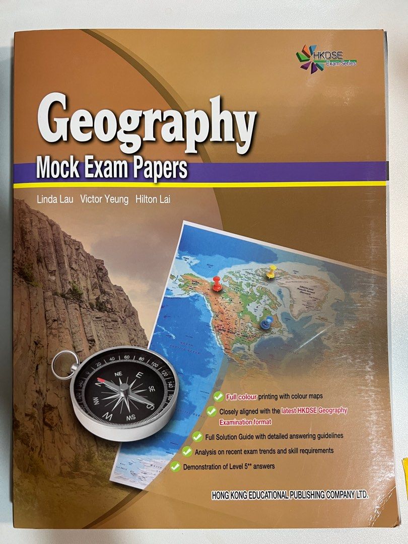 Geography mock exam paper, 興趣及遊戲, 書本 & 文具, 教科書 Carousell