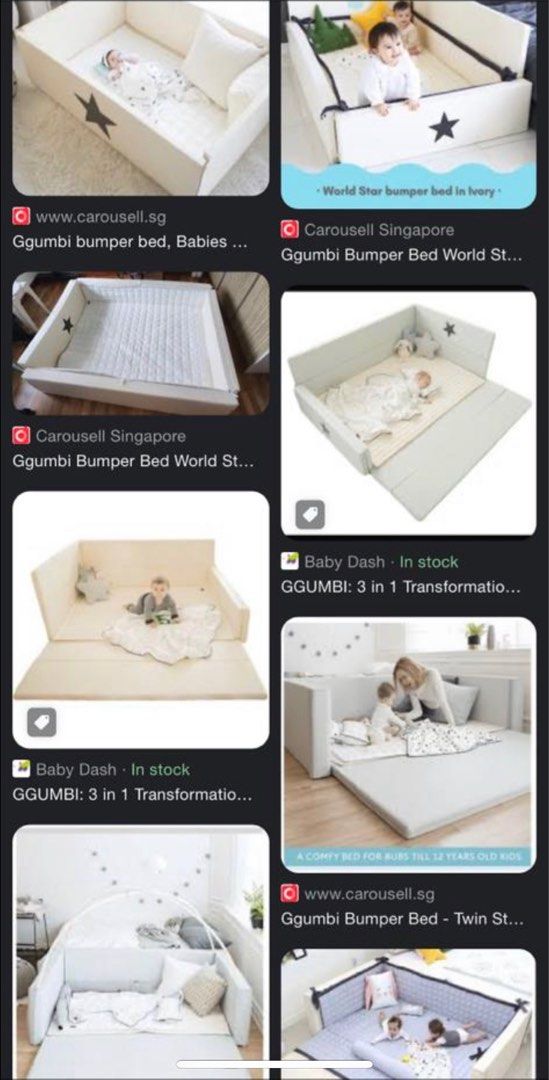 Ggumbi World Star bumper bed (playpen/playmat/floor bed/cosleeping bed