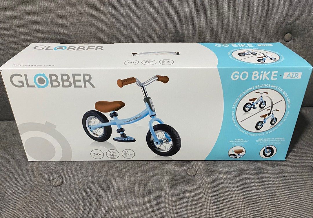 Globber Go Bike Air Balance Bike (Pastel Blue), Babies & Kids, Infant Playtime on Carousell