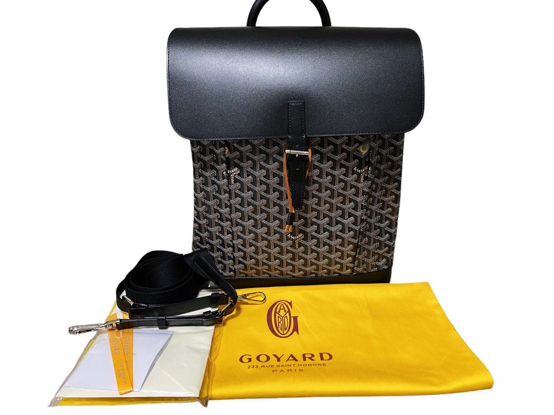 Goyard Black Goyardine Coated Canvas and Leather Mini Alpin Backpack Goyard
