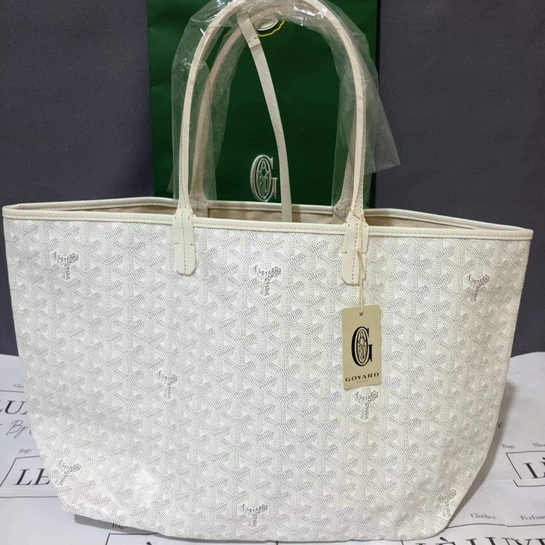 Goyard Saint Louis GM Tote Bag W 56cm H 32cm D 19cm Size Navy Color,  Luxury, Bags & Wallets on Carousell