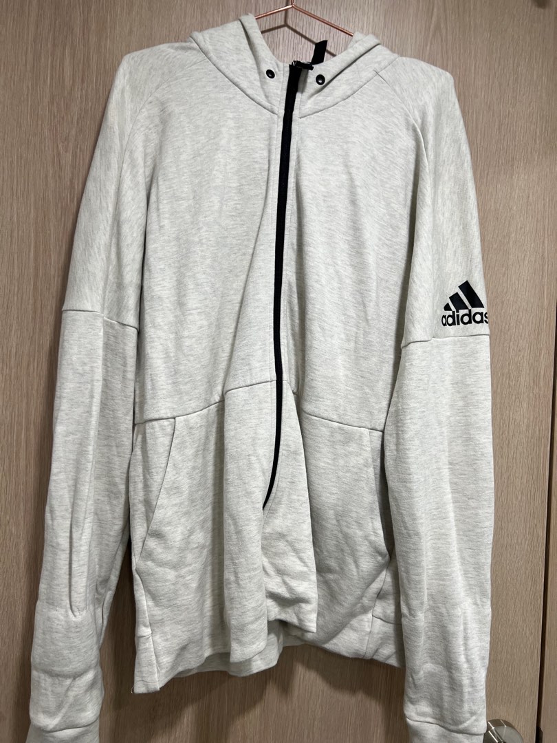 Grey hoodie jacket by Adidas