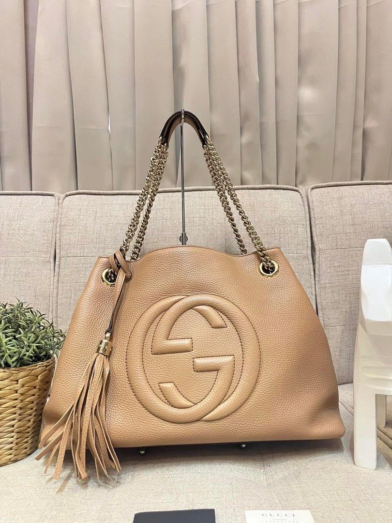 Gucci Soho Caramel Chain Shoulder Bag