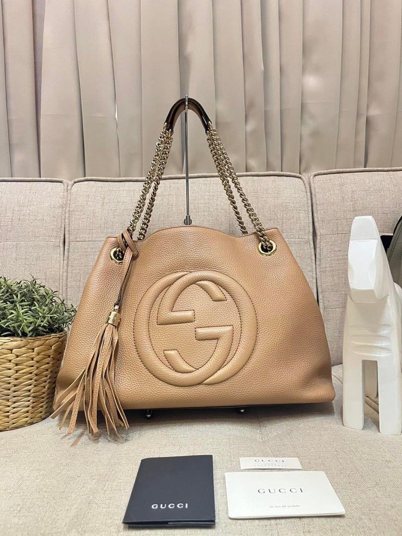 Gucci Soho Caramel Chain Shoulder Bag