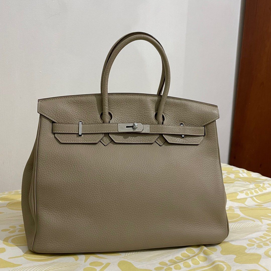 Hermes Birkin 25 Taurillon Clemence, Luxury, Bags & Wallets on Carousell