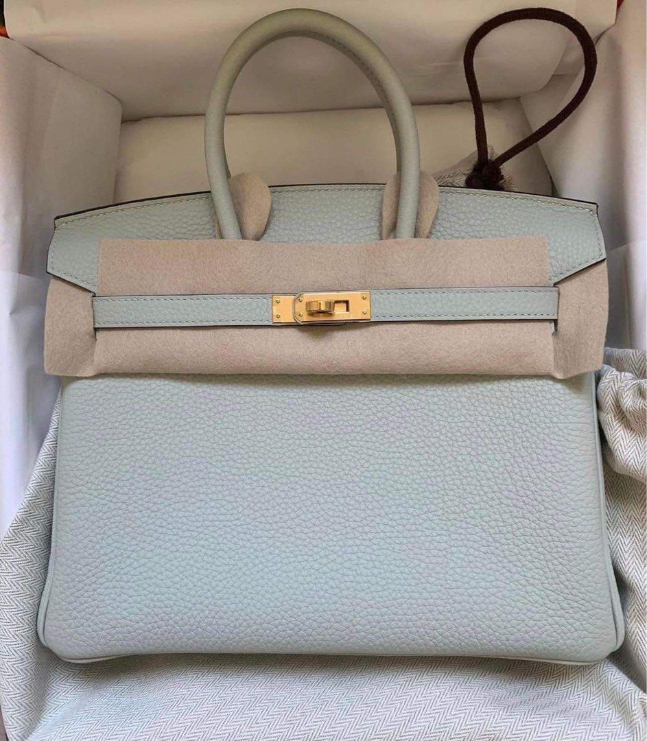 Hermes Gris Neve Togo Birkin 30 GHW