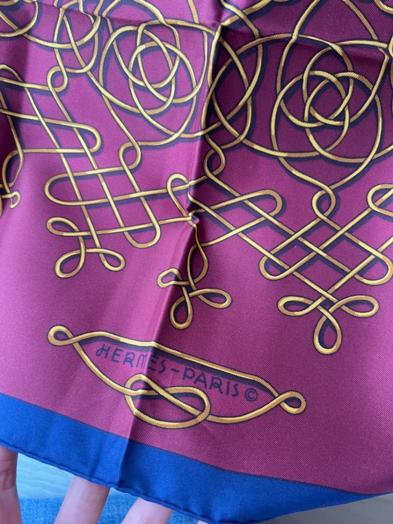 Purple discount hermes scarf
