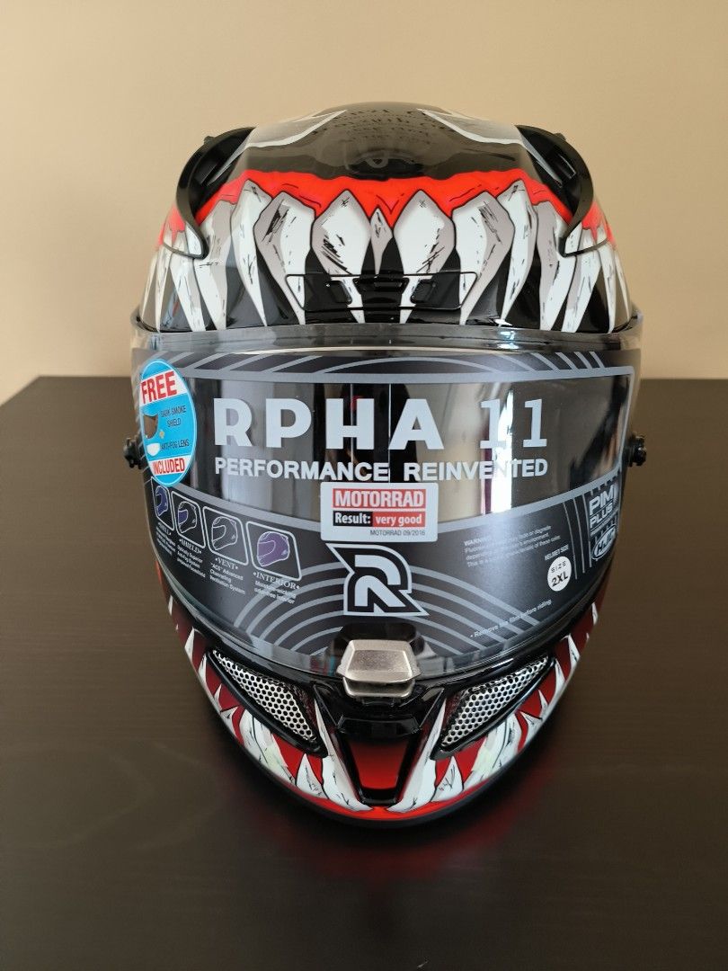 PRICE SLASH HJC RPHA 11 Venom II Marvel Helmet Motorcycles