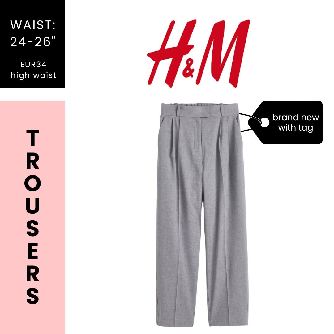 H and m store elasticated waist trousers