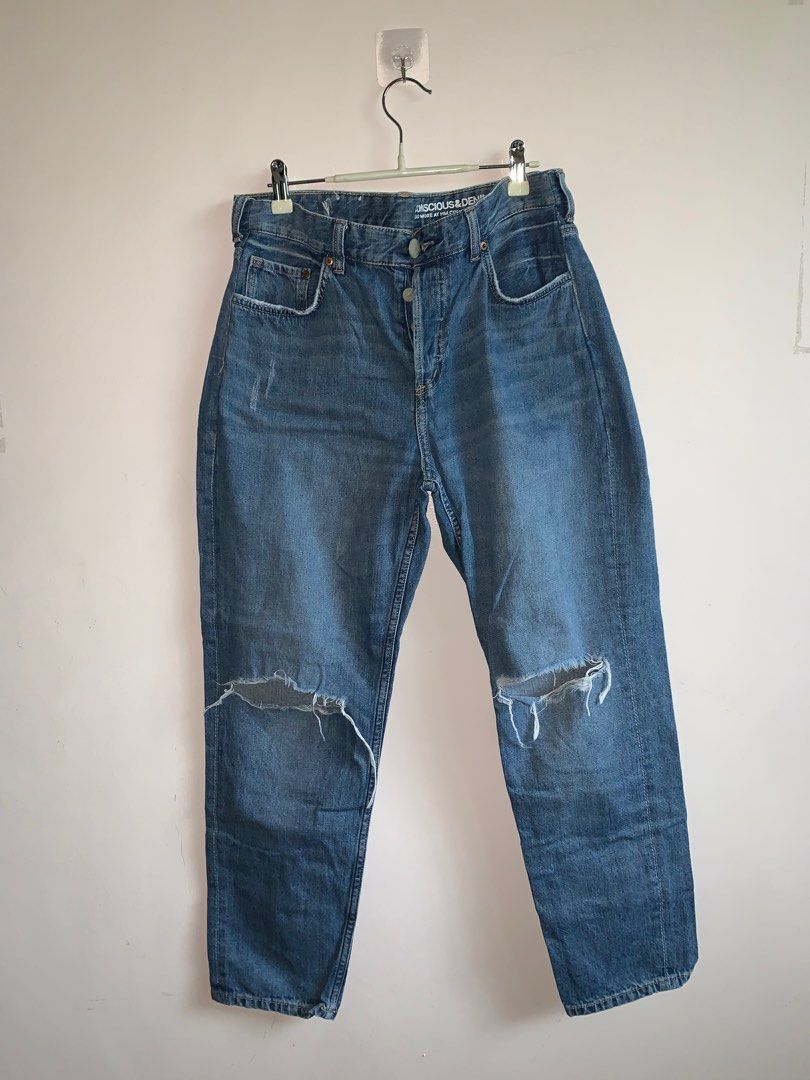 H&m boyfriend ripped jeans hot sale