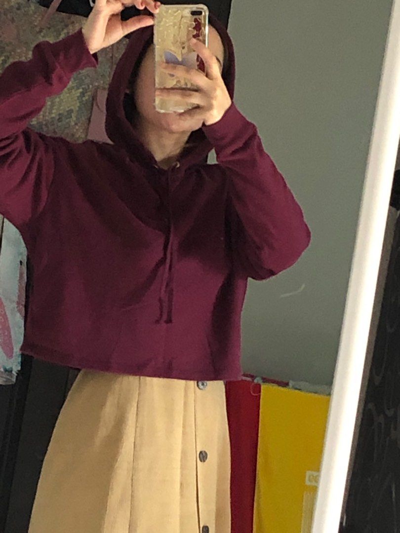 Crop top hoodie h&m best sale