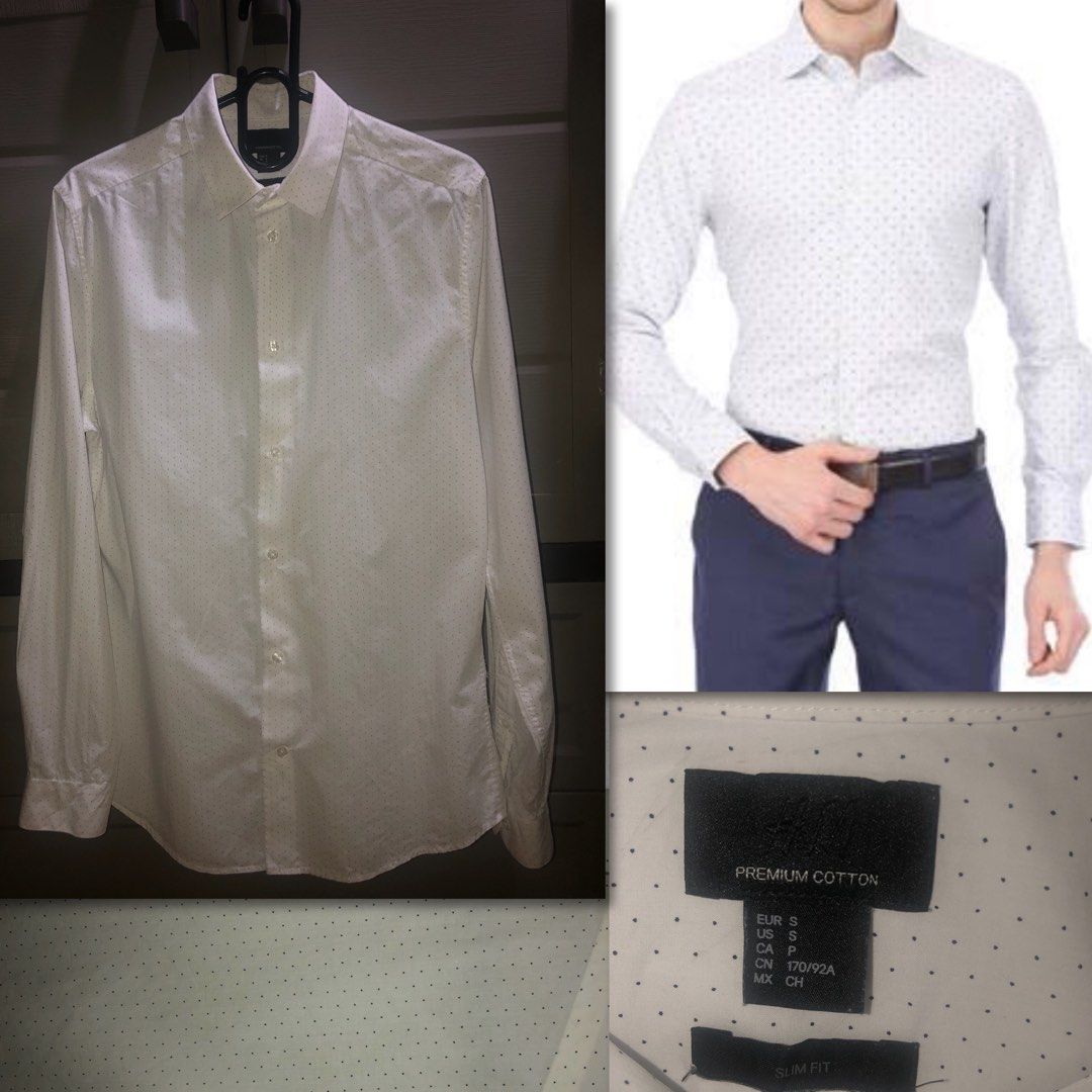H&m premium sales cotton slim fit