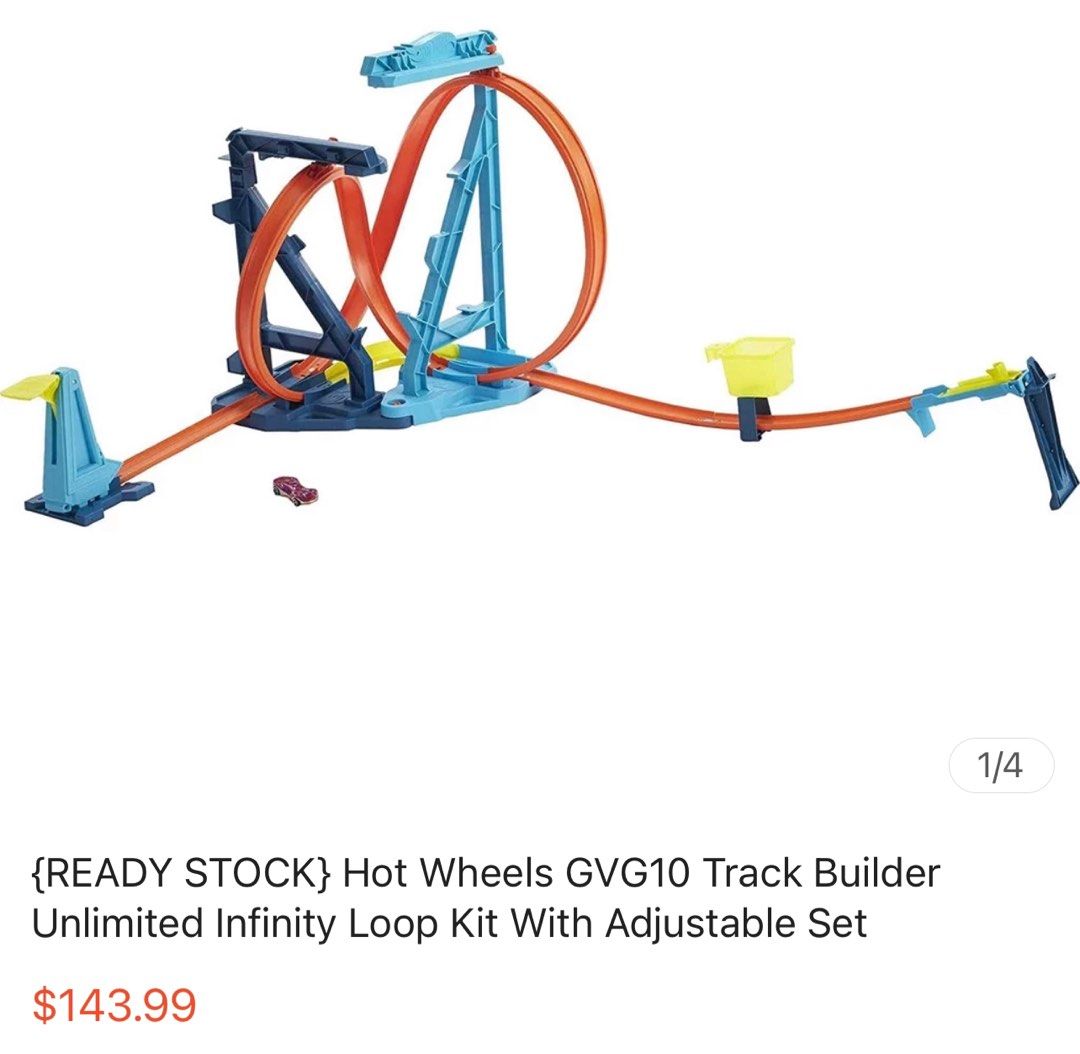 Authentic Hot Wheels Track Builder with car, Hobbies & Toys, Toys & Games on Carousell