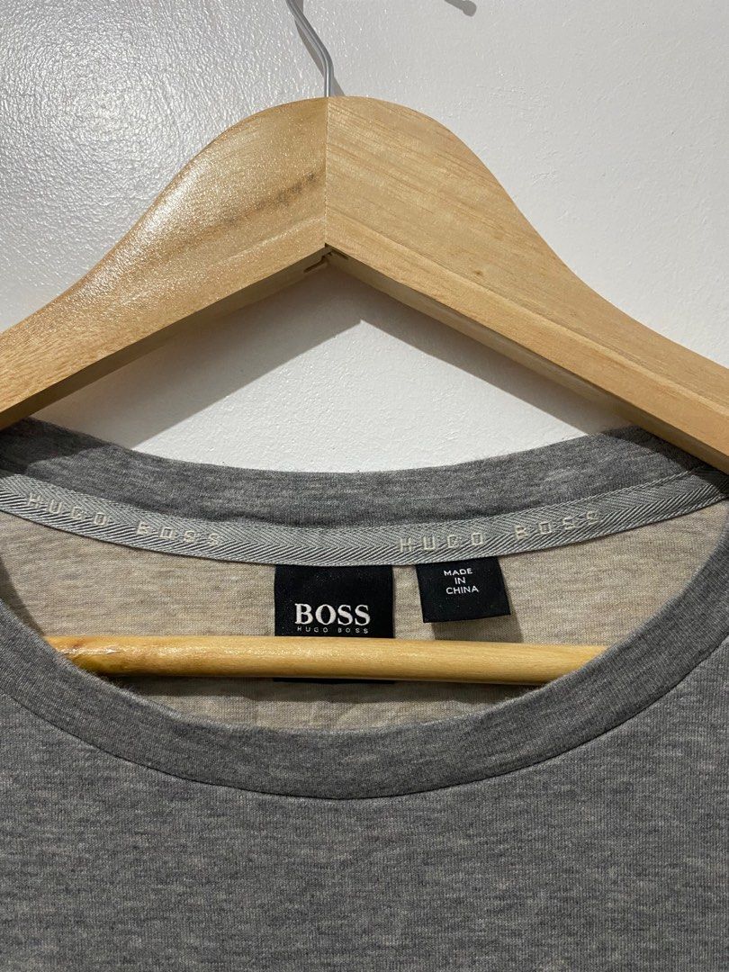 HUGO BOSS HERITAGE SWEATSHIRT EMBOSSED LOGO Men s Fashion Coats Jackets and Outerwear on Carousell