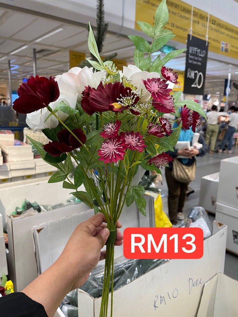 Ikea flower bouquet, Furniture & Home Living, Home Decor, Artificial Plants & Flowers on Carousell