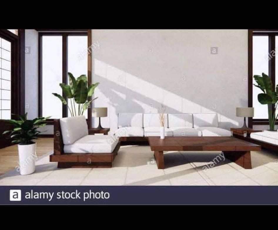 Japandi Sofa made of Solid Mahogany wood (Category: Sofas) located in Paranaque City. Submitted by FLess.ph (Listing ID 1249720075, Image 1). Description: JAPANDI SOFA MADE OF SOLID MAHOGANY WOOD set includes 1 pc 2 seater sofa with 6 inches uratex cushion ( very firm ) Size : 60 inches length 1 pc 4 seater sofa with uratex cushion Size : 83 inches length 1 pc side table ( with free tinted top glass ) 1 center table ( 40 inches length ) with free