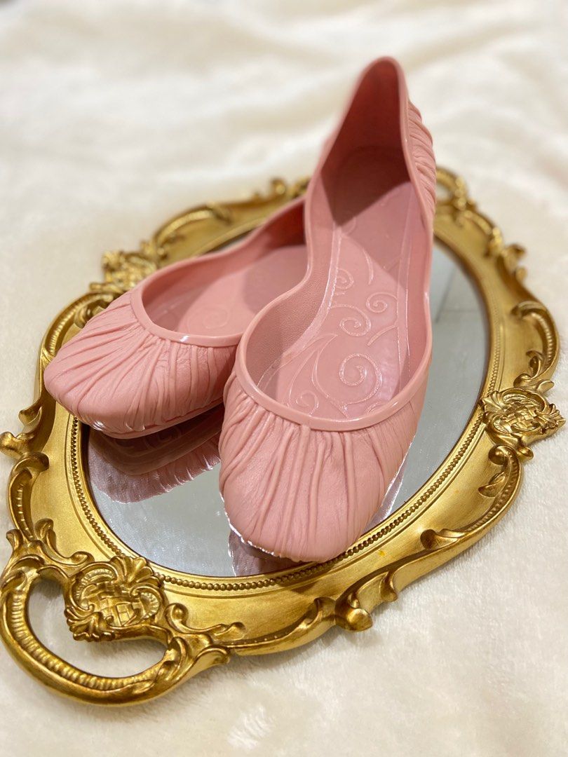 Jelly Bunny Original Coral Pink Peach Flat Shoes Ballerina