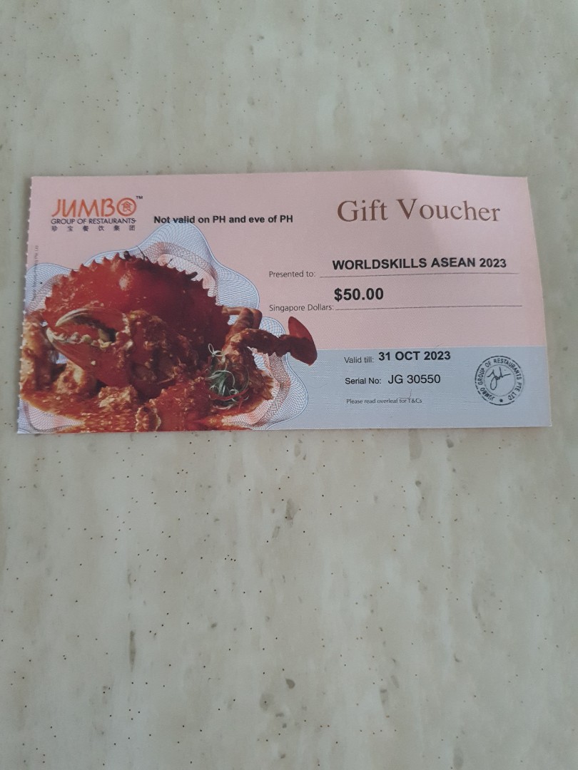 Jumbo voucher, Tickets & Vouchers, Vouchers on Carousell