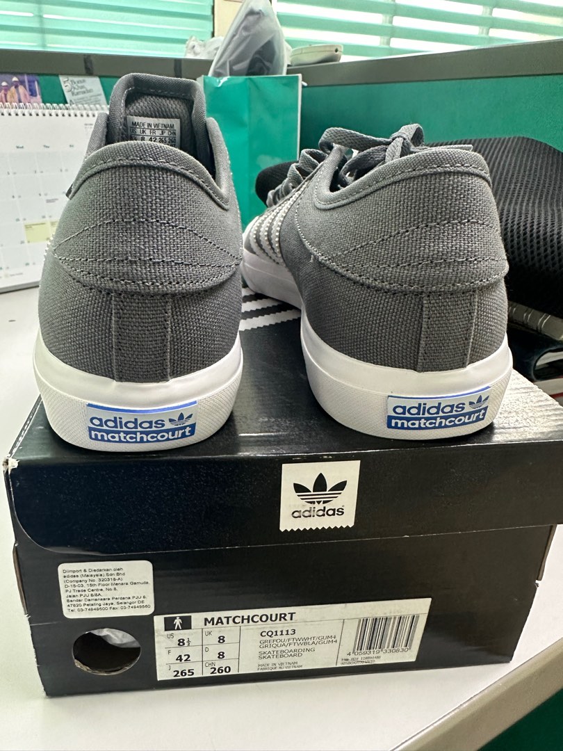 Adidas matchcourt gray sale