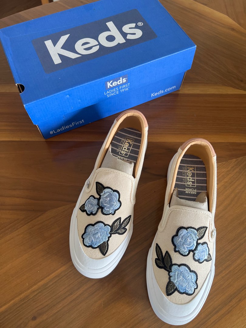 Keds floral slip ons sale