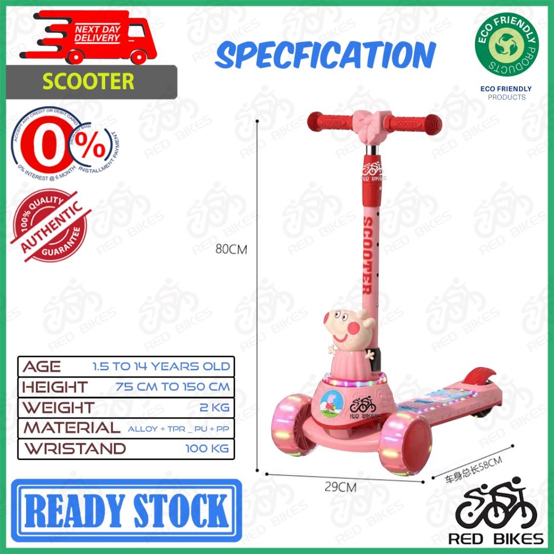 Peppa pig scooter 2 year old online