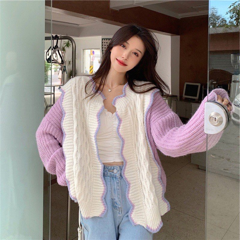 Pale sales lilac cardigan