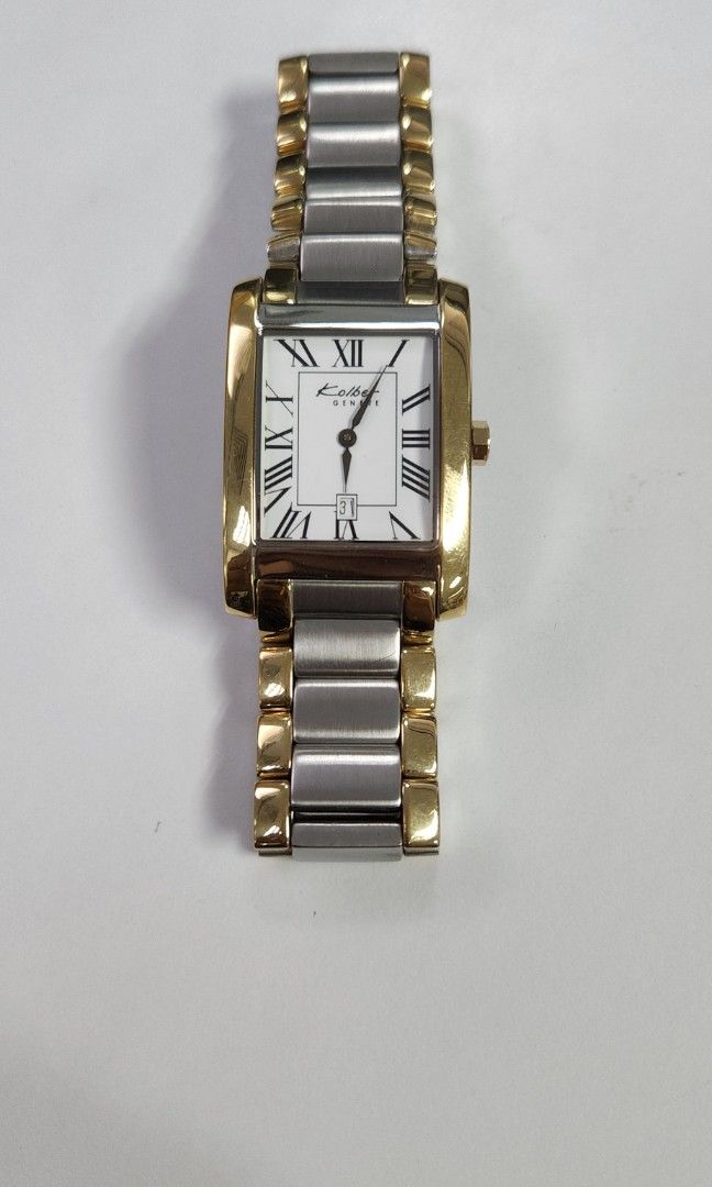 Buy Kolber Geneve Steel Tone With White Dial Mans Quartz Wrist Watch Online  in India - Etsy