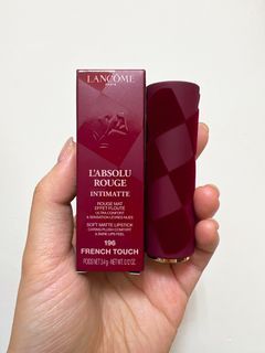 免運✨(二手)Lancome蘭蔻絕對完美柔霧唇膏 2023情人節限定版 棋盤格小蠻腰 #196赤棕玫瑰