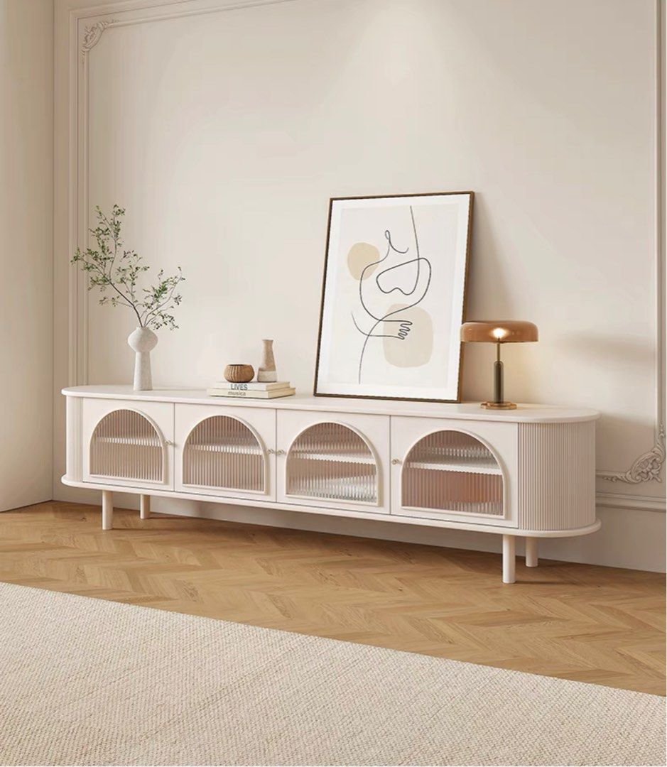 Cream media deals console
