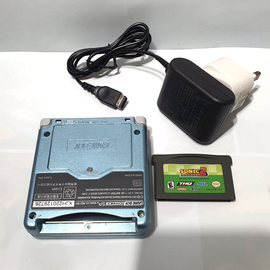 LIGHT BLUE GAME BOY ADVANCE SP, Video Gaming, Video Game Consoles
