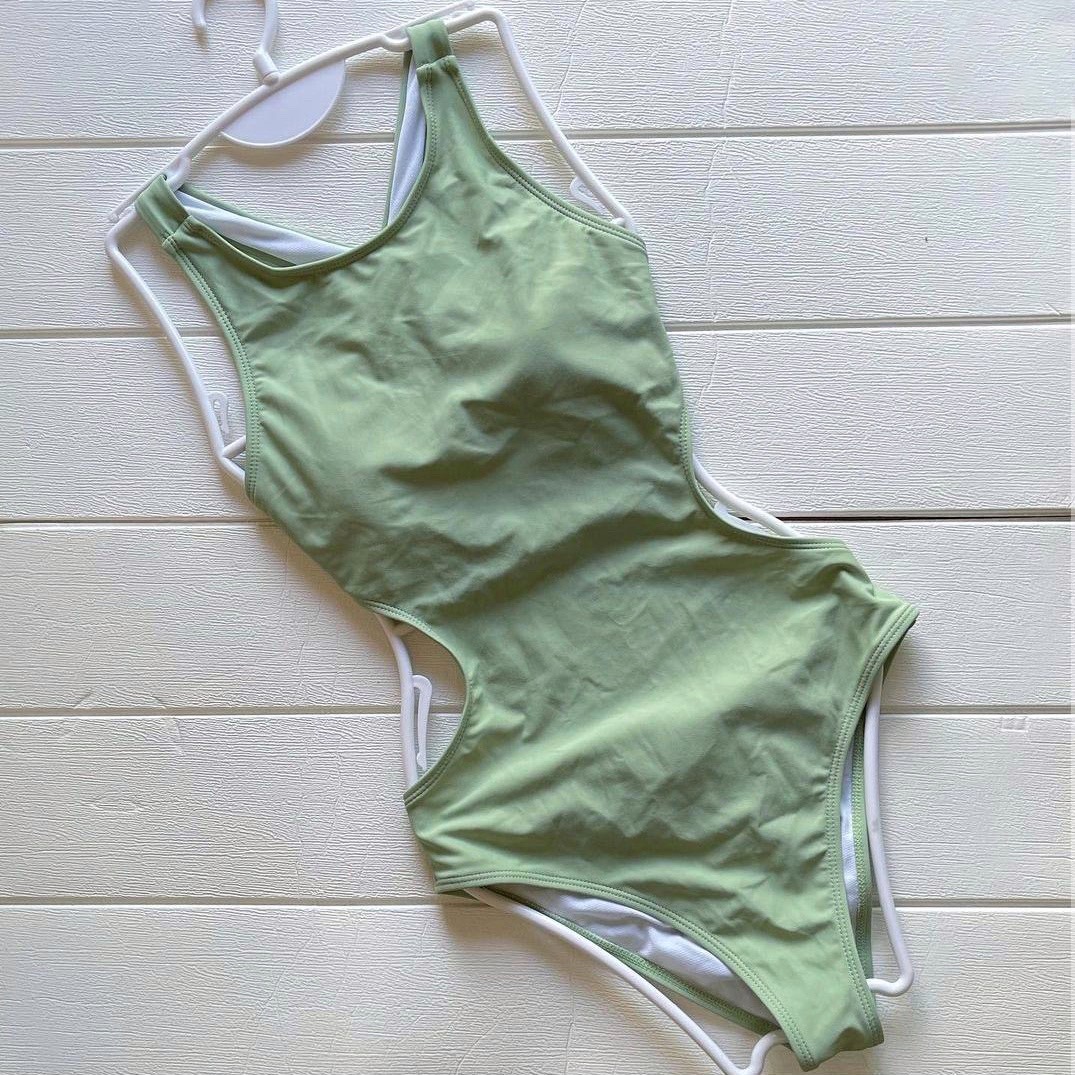 Light Green One Piece Bikini on Carousell