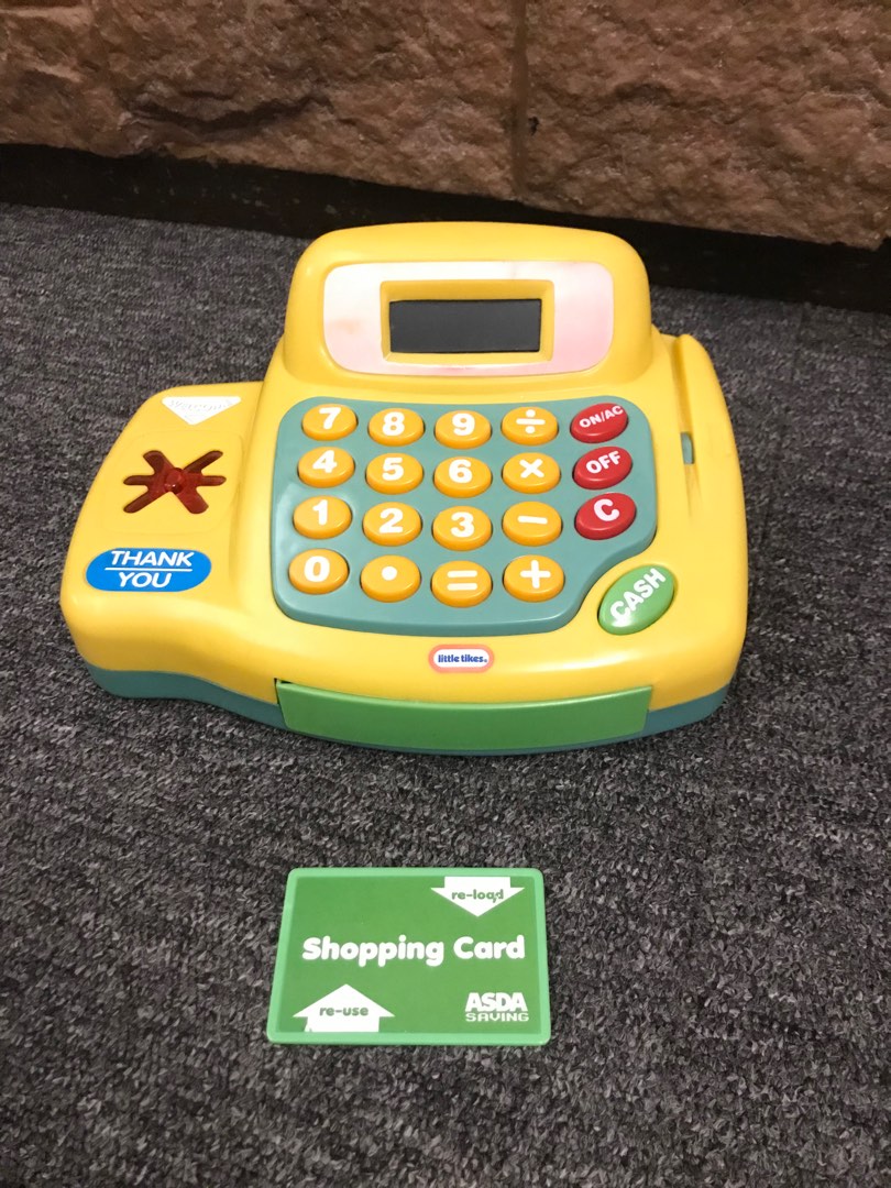 LITTLE TIKES Cash Register Machine Calculator Cash Counter not ikea duktig elc melissa doug fisher price vtech bruin