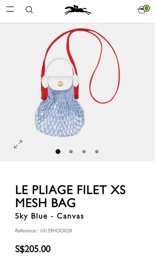 Le Pliage Filet XS Mesh bag Sky Blue - Canvas (10139HDD028)