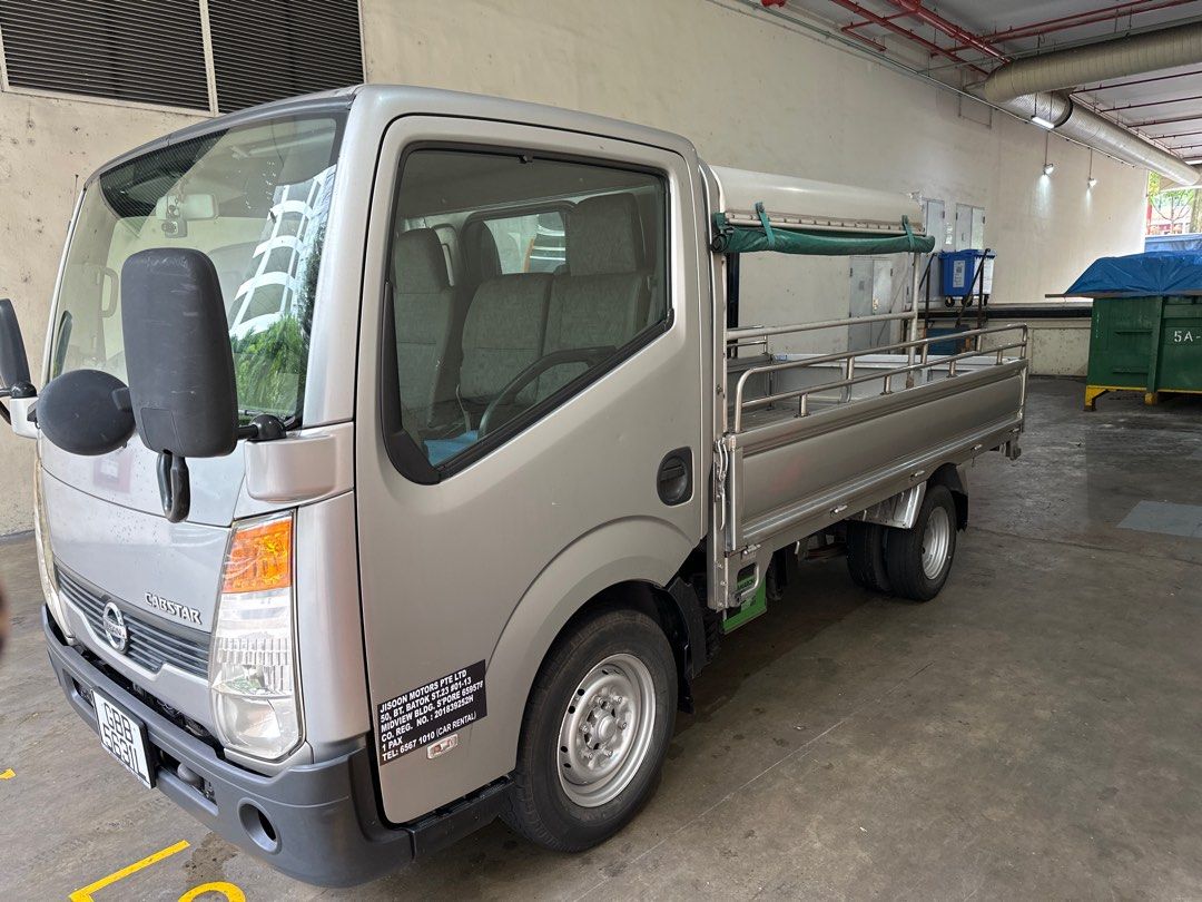 Rental Good condition 10ft half canopy Lorry: Nissan Cabstar Manual Drive Diesel No GST628726834932491127