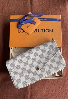 LV White Felicie Pochette, Luxury, Bags & Wallets on Carousell