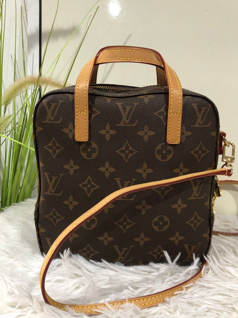 LOUIS VUITTON M47500 Monogram Spontini 2WAY Shoulder Bag Brown