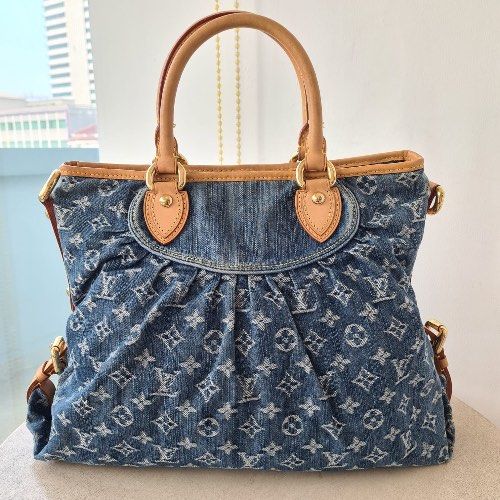 Louis Vuitton Black Denim Monogram Denim Neo Cabby MM Bag, Luxury, Bags &  Wallets on Carousell