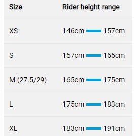 183 cm hotsell bike size
