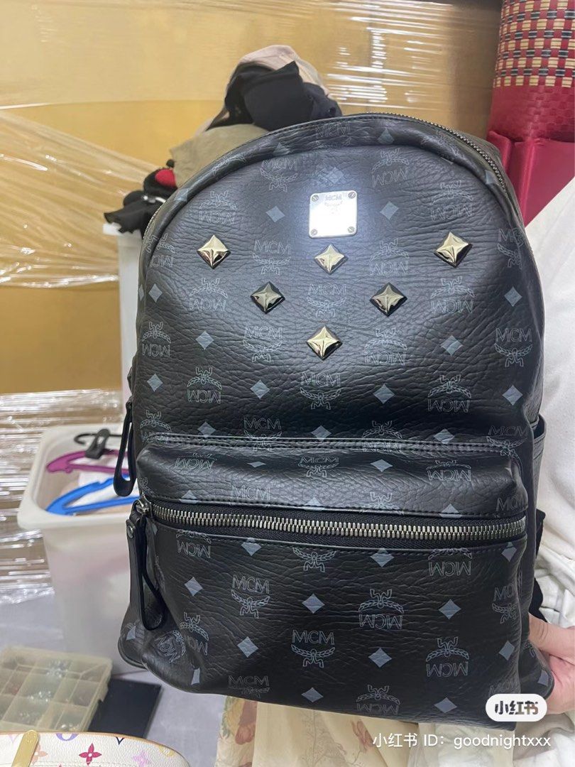 Mcm bookbag black top