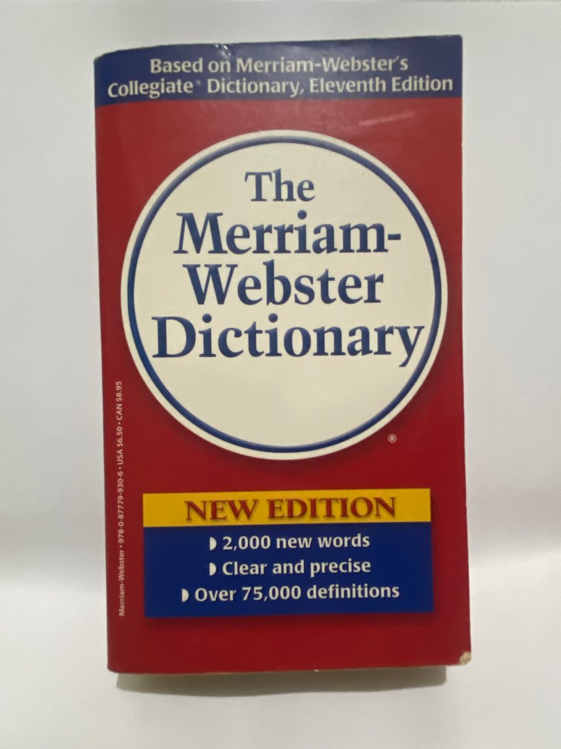 Merriam-Webster Dictionary Pre-loved, Hobbies & Toys, Books & Magazines ...