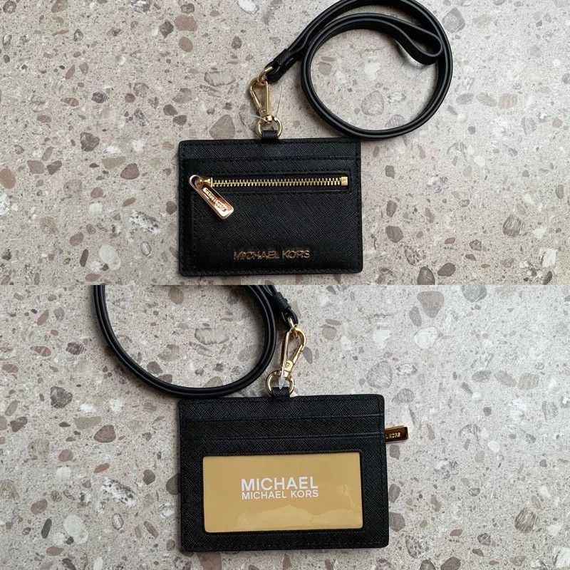 Michael Kors Jet Set EW ID Card Lanyard Original Barang Mewah